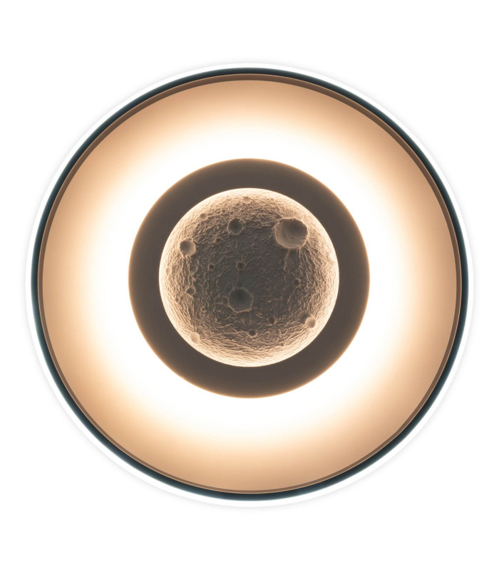 Livana Dimmable CCT Integrated LED Semi Flush Ceiling Light Black 3000-6500K Remote Control-13
