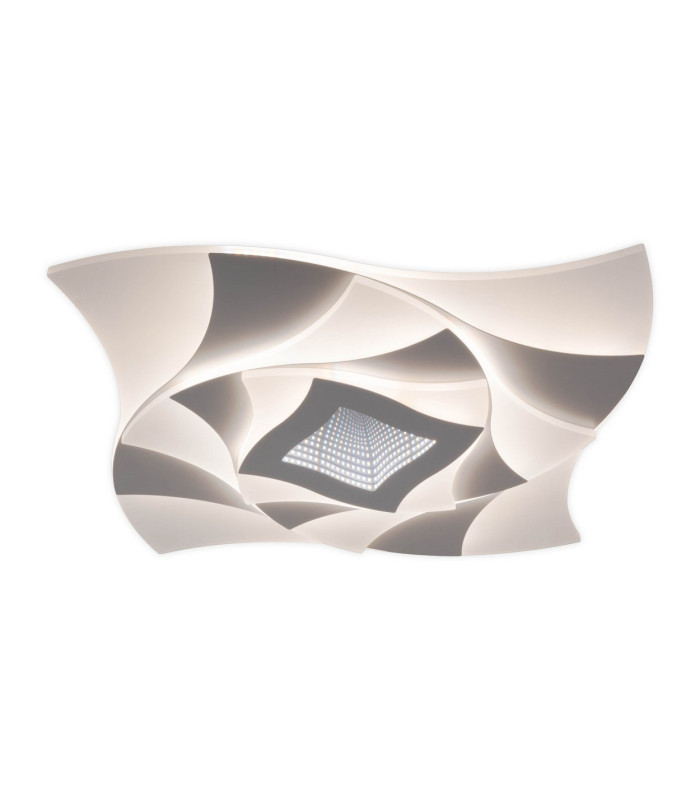 Liora Dimmable Integrated LED Semi Flush Ceiling Light White 3000-6500K Remote Control-8