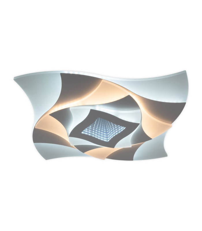 Liora Dimmable Integrated LED Semi Flush Ceiling Light White 3000-6500K Remote Control-10