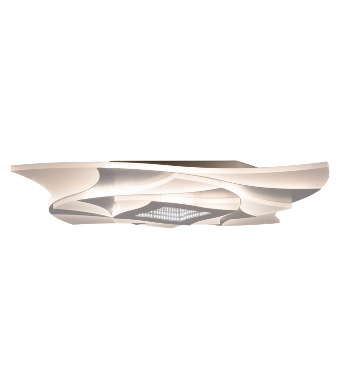 Liora Dimmable Integrated LED Semi Flush Ceiling Light White 3000-6500K Remote Control-12