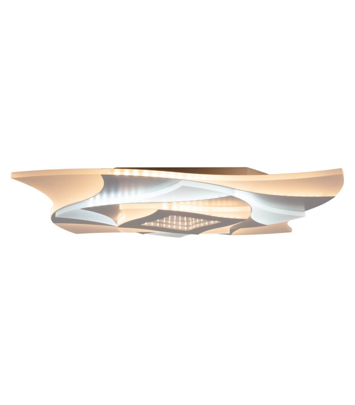 Liora Dimmable Integrated LED Semi Flush Ceiling Light White 3000-6500K Remote Control-13