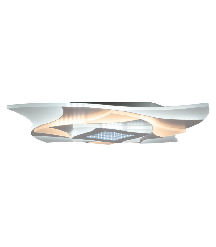 Liora Dimmable Integrated LED Semi Flush Ceiling Light White 3000-6500K Remote Control-14