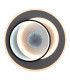 Malea Dimmable Integrated LED Semi Flush Ceiling Light Black 3000-6500K Remote Control-4