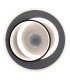 Malea Dimmable Integrated LED Semi Flush Ceiling Light Black 3000-6500K Remote Control-5