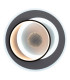 Malea Dimmable Integrated LED Semi Flush Ceiling Light Black 3000-6500K Remote Control-6