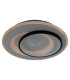 Malea Dimmable Integrated LED Semi Flush Ceiling Light Black 3000-6500K Remote Control-10