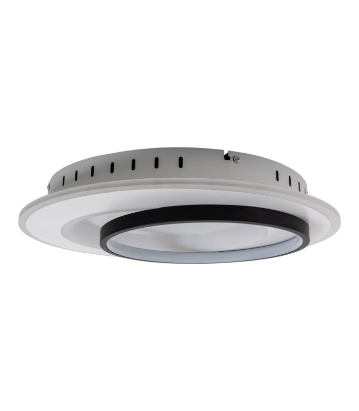Malea Dimmable Integrated LED Semi Flush Ceiling Light Black 3000-6500K Remote Control-12