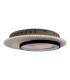 Malea Dimmable Integrated LED Semi Flush Ceiling Light Black 3000-6500K Remote Control-15