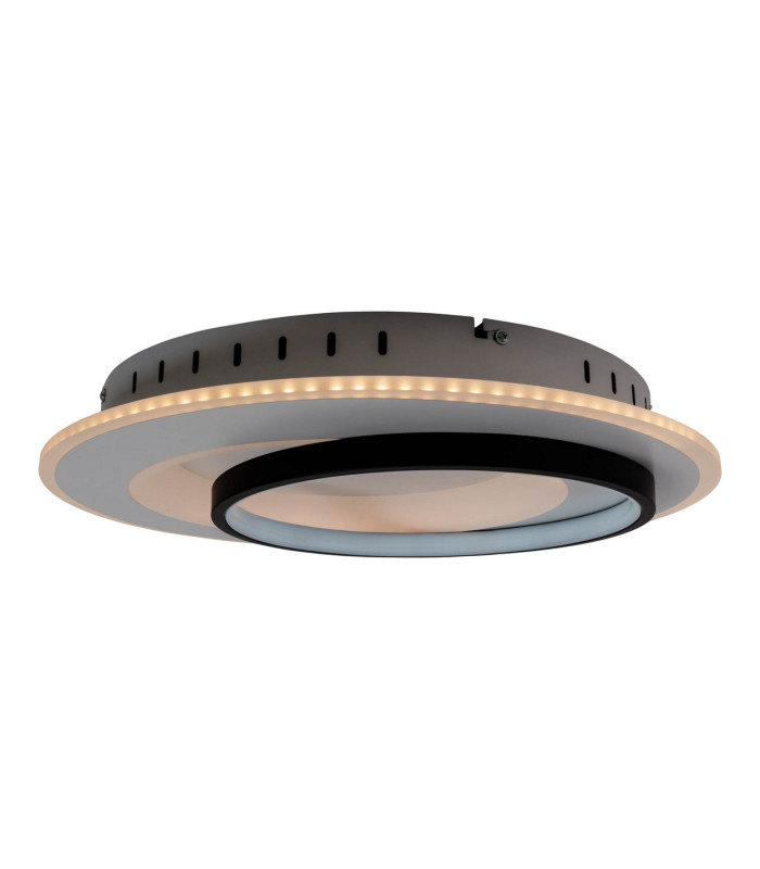 Malea Dimmable Integrated LED Semi Flush Ceiling Light Black 3000-6500K Remote Control-15