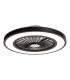 Arioso Dimmable LED CCT Ceiling Fan Black 3000-6500K Remote Control Timer Function-6