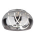 Malou Dimmable Integrated LED Semi Flush Ceiling Light Chrome 3000-6500K Remote Control-5