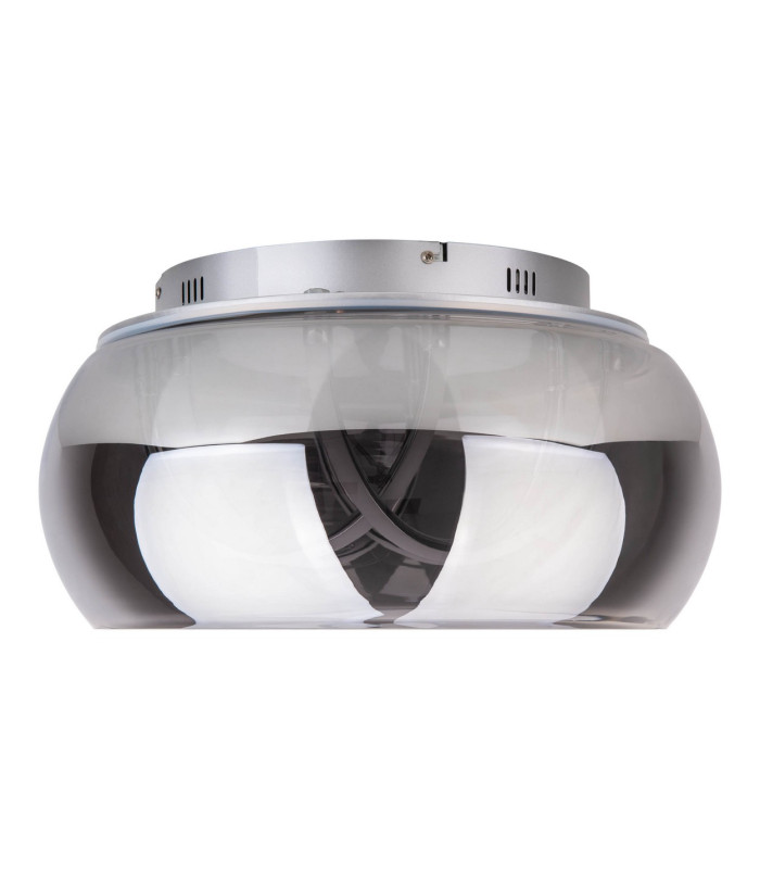 Malou Dimmable Integrated LED Semi Flush Ceiling Light Chrome 3000-6500K Remote Control-7