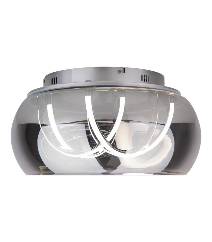 Malou Dimmable Integrated LED Semi Flush Ceiling Light Chrome 3000-6500K Remote Control-8