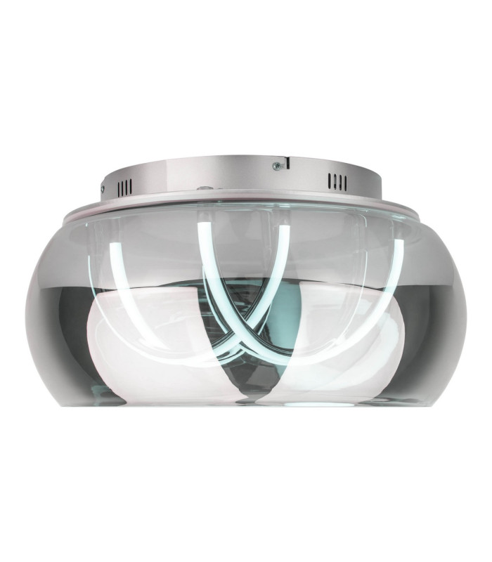Malou Dimmable Integrated LED Semi Flush Ceiling Light Chrome 3000-6500K Remote Control-10