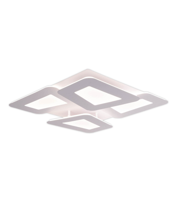 Simen Dimmable Integrated LED Semi Flush Ceiling Light White 3000-6500K Remote Control-4