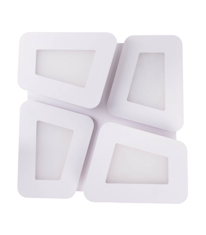 Simen Dimmable Integrated LED Semi Flush Ceiling Light White 3000-6500K Remote Control-5