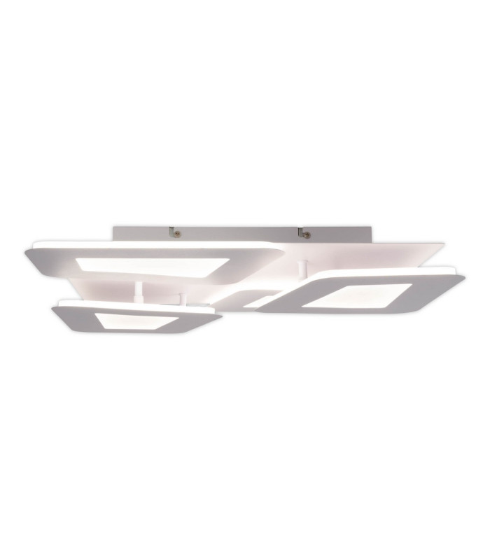 Simen Dimmable Integrated LED Semi Flush Ceiling Light White 3000-6500K Remote Control-13