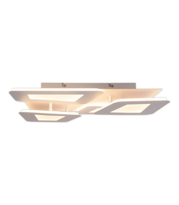 Simen Dimmable Integrated LED Semi Flush Ceiling Light White 3000-6500K Remote Control-14
