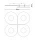 Smilla Dimmable Integrated LED Semi Flush Ceiling Light White 3000-6500K Remote Control-3
