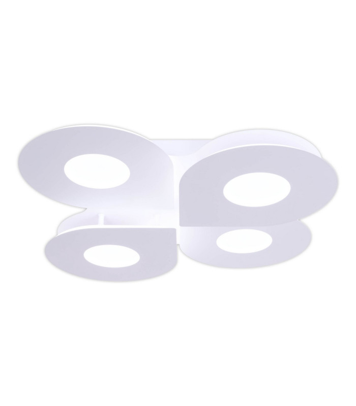 Smilla Dimmable Integrated LED Semi Flush Ceiling Light White 3000-6500K Remote Control-4