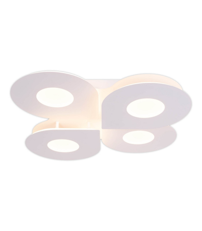 Smilla Dimmable Integrated LED Semi Flush Ceiling Light White 3000-6500K Remote Control-6