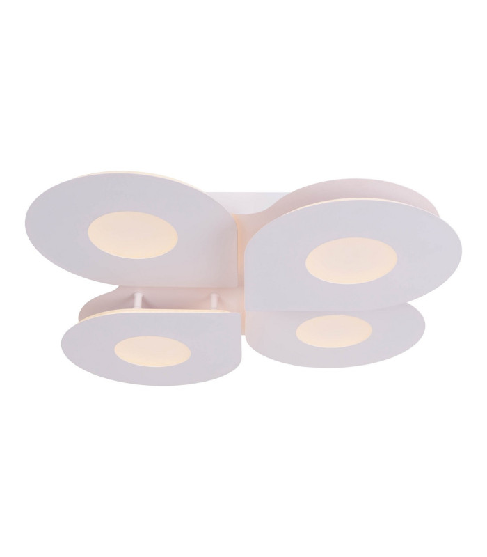 Smilla Dimmable Integrated LED Semi Flush Ceiling Light White 3000-6500K Remote Control-7