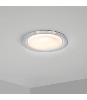 Claire Dimmable Integrated LED Semi Flush Ceiling Light White 3000-5000K Remote Control-2