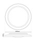 Claire Dimmable Integrated LED Semi Flush Ceiling Light White 3000-5000K Remote Control-4