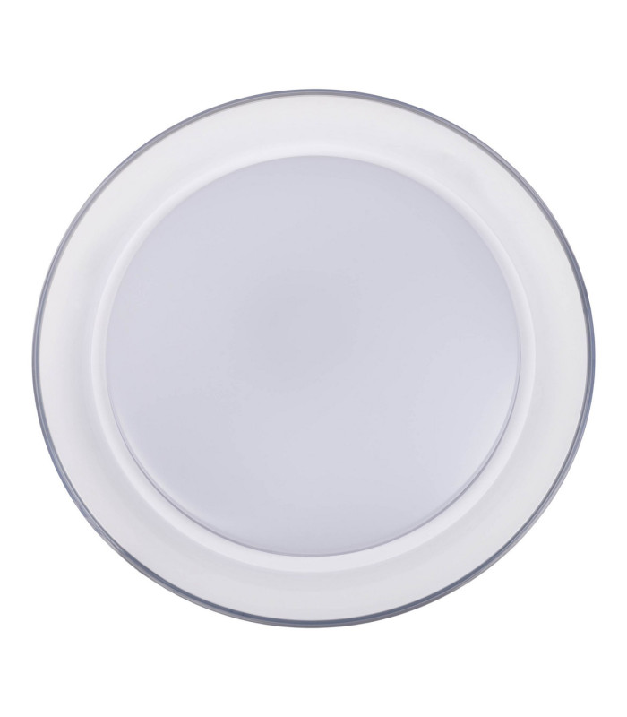 Claire Dimmable Integrated LED Semi Flush Ceiling Light White 3000-5000K Remote Control-12
