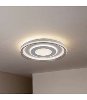 Doira Dimmable Integrated LED Semi Flush Ceiling Light White 3000-6500K Remote Control-2