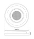Doira Dimmable Integrated LED Semi Flush Ceiling Light White 3000-6500K Remote Control-3