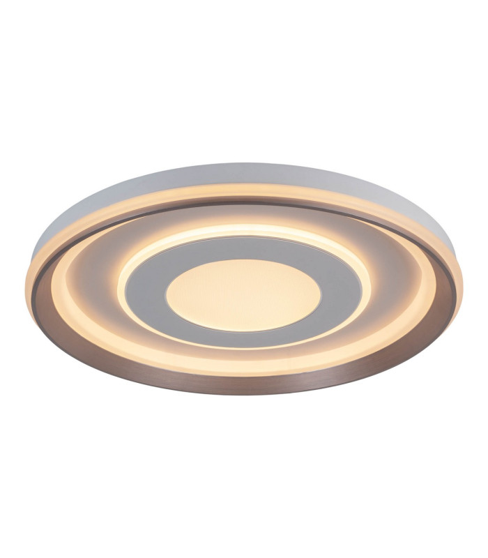 Doira Dimmable Integrated LED Semi Flush Ceiling Light White 3000-6500K Remote Control-6