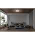 Lola Dimmable Integrated LED Semi Flush Ceiling Light White 3000-6500K Remote Control-2