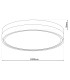 Lola Dimmable Integrated LED Semi Flush Ceiling Light White 3000-6500K Remote Control-3