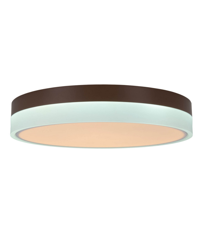 Lola Dimmable Integrated LED Semi Flush Ceiling Light White 3000-6500K Remote Control-10