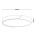 Borneo Dimmable LED Flush Ceiling Light Grey Remote Control-4