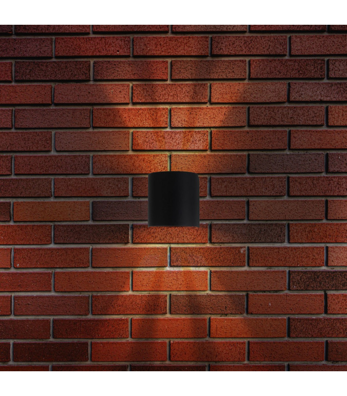 Alecto LED Outdoor Up Down Wall Lamp Black 3000K IP54-3