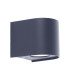 Alecto LED Outdoor Up Down Wall Lamp Black 3000K IP54-9