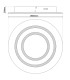 Mirel Dimmable LED CCT Decorative Flush Ceiling Light White 3000-6500K Remote Control-4