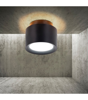 Trimes Dimmable LED 12cm Surface Mounted Downlight Black 3000-5700K-2