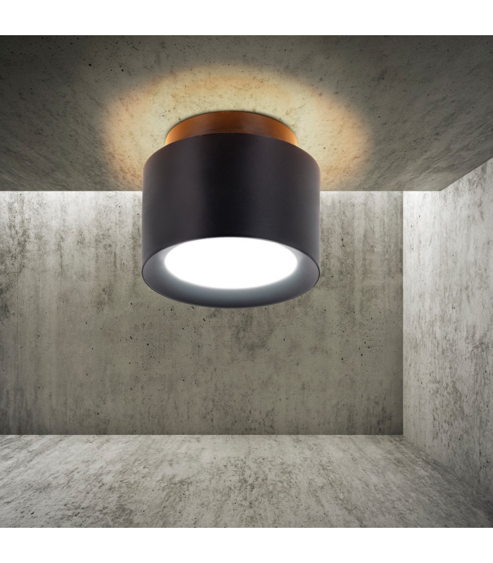 Trimes Dimmable LED 12cm Surface Mounted Downlight Black 3000-5700K-2