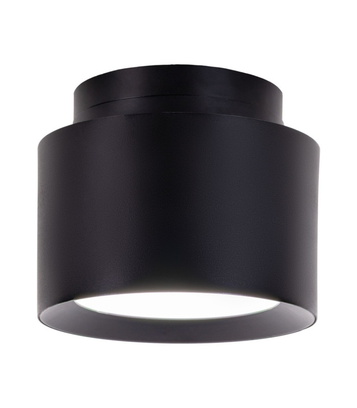 Trimes Dimmable LED 12cm Surface Mounted Downlight Black 3000-5700K-7