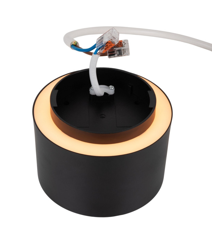 Trimes Dimmable LED 12cm Surface Mounted Downlight Black 3000-5700K-8