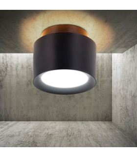 Trimes Dimmable LED 14cm Surface Mounted Downlight Black 3000-5700K-2
