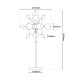 Explosion Floor Lamp Chrome 6xG9-4