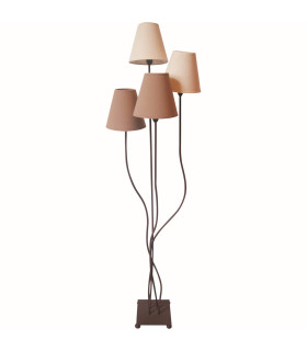 Boho Multi Arm Floor Lamp Brown 4xE14-1