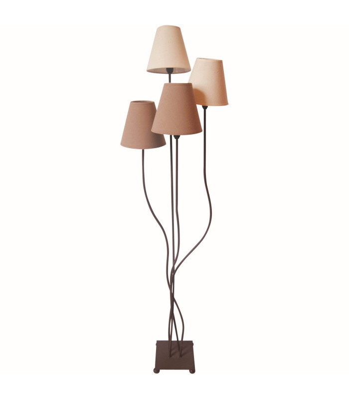 Boho Multi Arm Floor Lamp Brown 4xE14-1