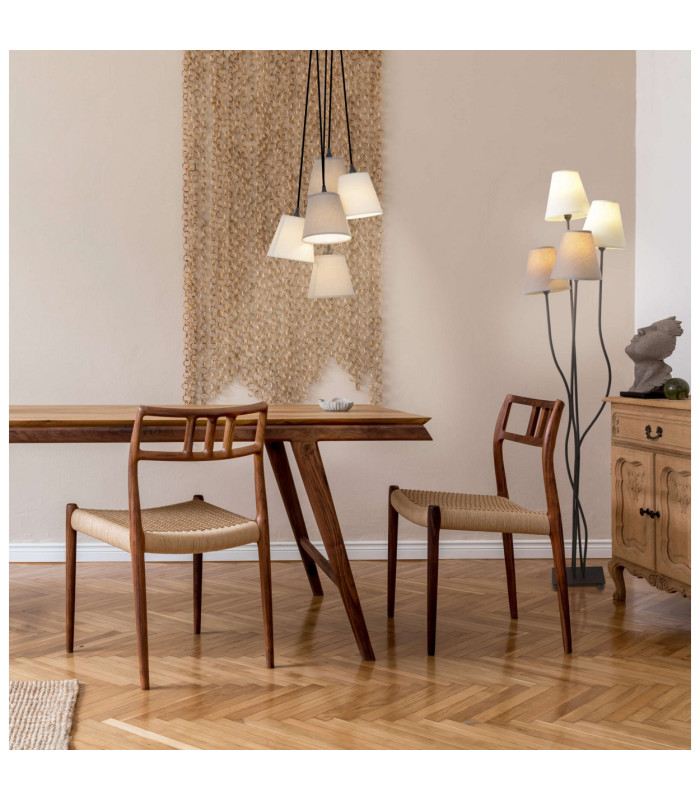 Boho Multi Arm Floor Lamp Brown 4xE14-2