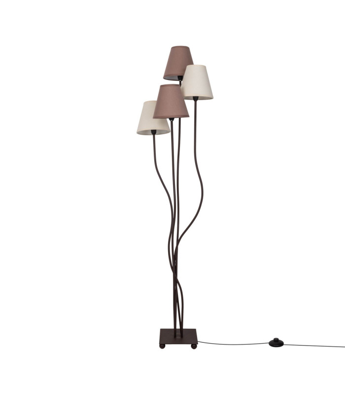 Boho Multi Arm Floor Lamp Brown 4xE14-7