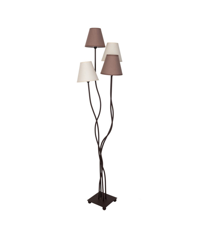 Boho Multi Arm Floor Lamp Brown 4xE14-9